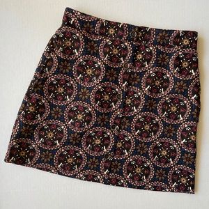 Lush Nordstrom Medallion Print Buttoned Mini Skirt